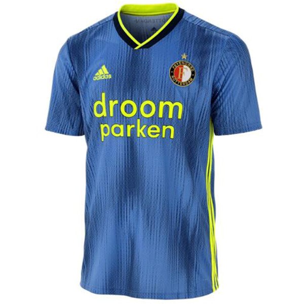 Camiseta Feyenoord Rotterdam Replica Segunda Ropa 2019/20 Azul